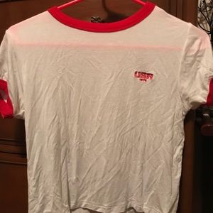 USA Cropped Ringer Tee
